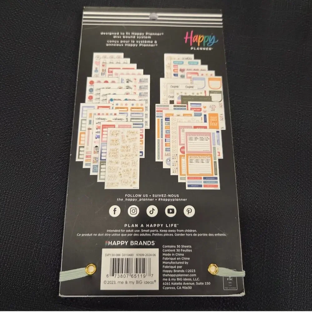 The Happy Planner  Planner Essentials BIG Sticker Book Missing 3 Stickers